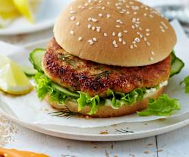 Hamburger di salmone