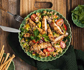 Sałatka z grillowanym indykiem