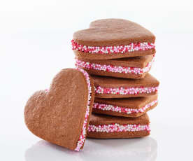 Antonio Bachour: Chocolate and Raspberry Heart Cookies