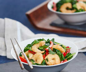 Quick prawn stir-fry