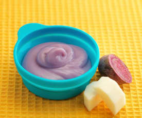 紫薯山药粥(10~12个月辅食)