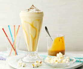 Milkshake banane-confiture de lait