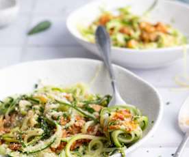 Spaghetti de courgette sauce bolognaise