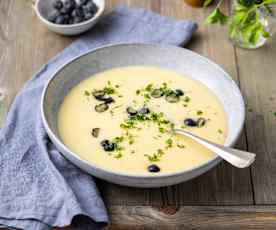 Karfiolsuppe mit Polenta