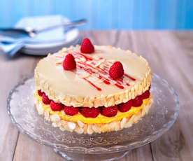 Dacquoise ai lamponi