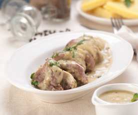 Polędwica w sosie musztardowym