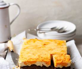 Barritas de cheesecake con camote