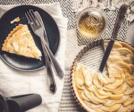 Quiche aux coings et bleu