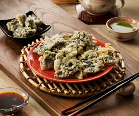 Algas wakame en tempura - Japón