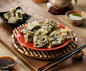 Algas wakame en tempura - Japón