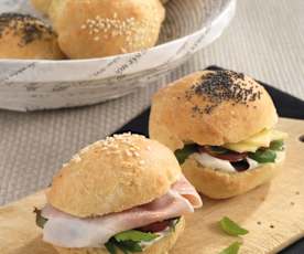 Rychlé burgrové bulky s kypřicím práškem do pečiva