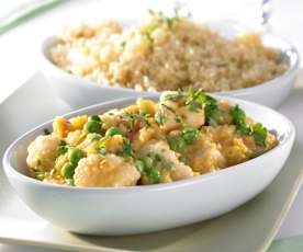 Blumenkohl-Kokos-Curry mit Bulgur