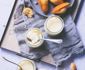 Crème dessert saveur madeleine