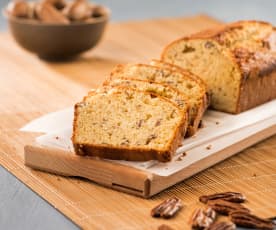 Cake de plátano y nueces pacanas