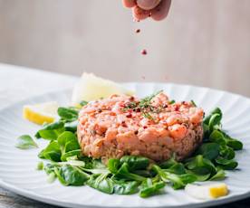 Tartare de saumon frais