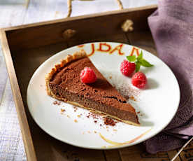 Chocolate Cheesecake mit Erdnusscreme