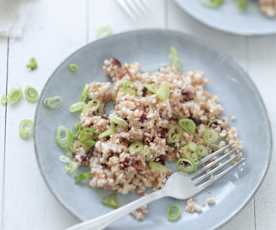Taboulé de chou-fleur aux canneberges