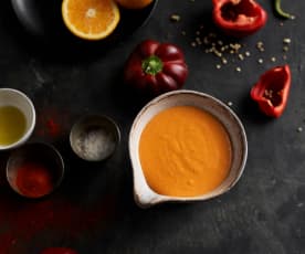 Salsa holandesa con pimiento rojo y paprika TM6