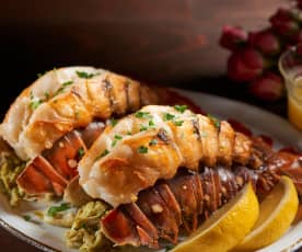 Crab Stuffed Lobster Tails