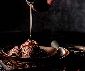 Helado de chocolate y chile con jarabe de whisky TM6