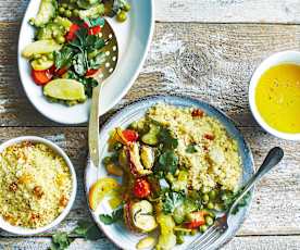 Couscous de légumes au lapin