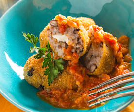 Croquetas de moros con cristianos