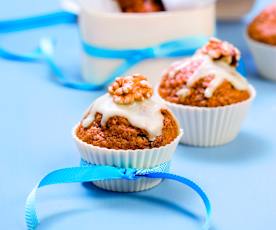 Muffin con carote e noci