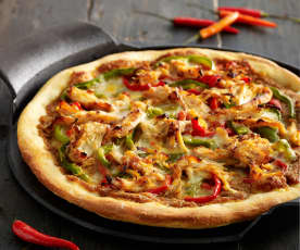 Chicken Satay Pizza