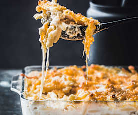 Gratin de pâtes au fromage