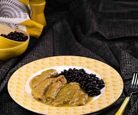 Chicharrón en salsa verde
