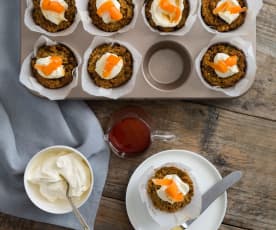 Carrot poppy seed muffins