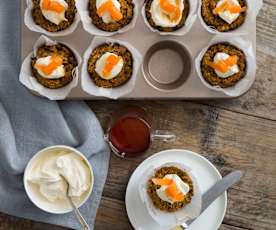 Carrot poppy seed muffins