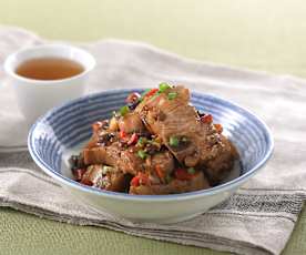 Pork ribs with black bean sauce