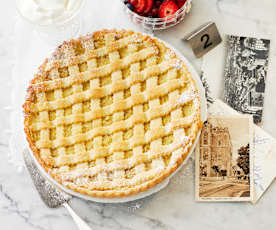 Crostata mit Vanillecreme