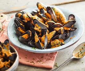 Moules à la sauce chorizo