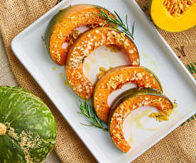 Contorno di zucca gratinata alle erbe aromatiche