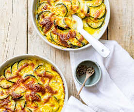 Gratin de courgettes au curry