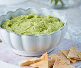 Humus de edamame