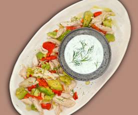 Grillhähnchen-Salat