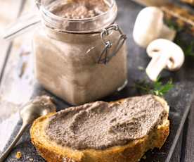 Tartinade de champignons amande-muscade