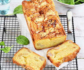 Cake au camembert et à la poire