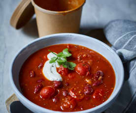 Tomaten-Bohnen-Suppe