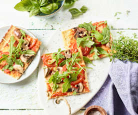 Piza de frango low carb