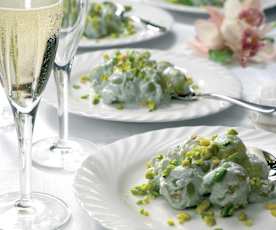 Uva e stilton ai pistacchi