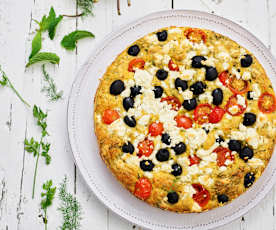 Bolo salgado com curgete