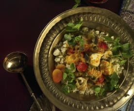 Hähnchen arabisch mit Couscous