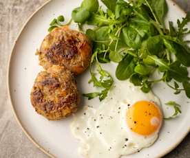 Leftover Roast Patties with Egg