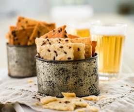 Galletas saladas con aceitunas, nueces y parmesano - Cookidoo