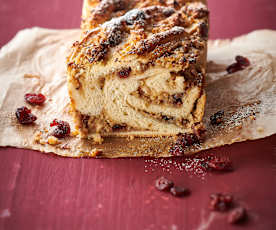 Treccia con mirtilli rossi