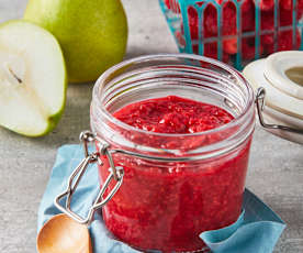 Mermelada de frambuesas sin azúcar